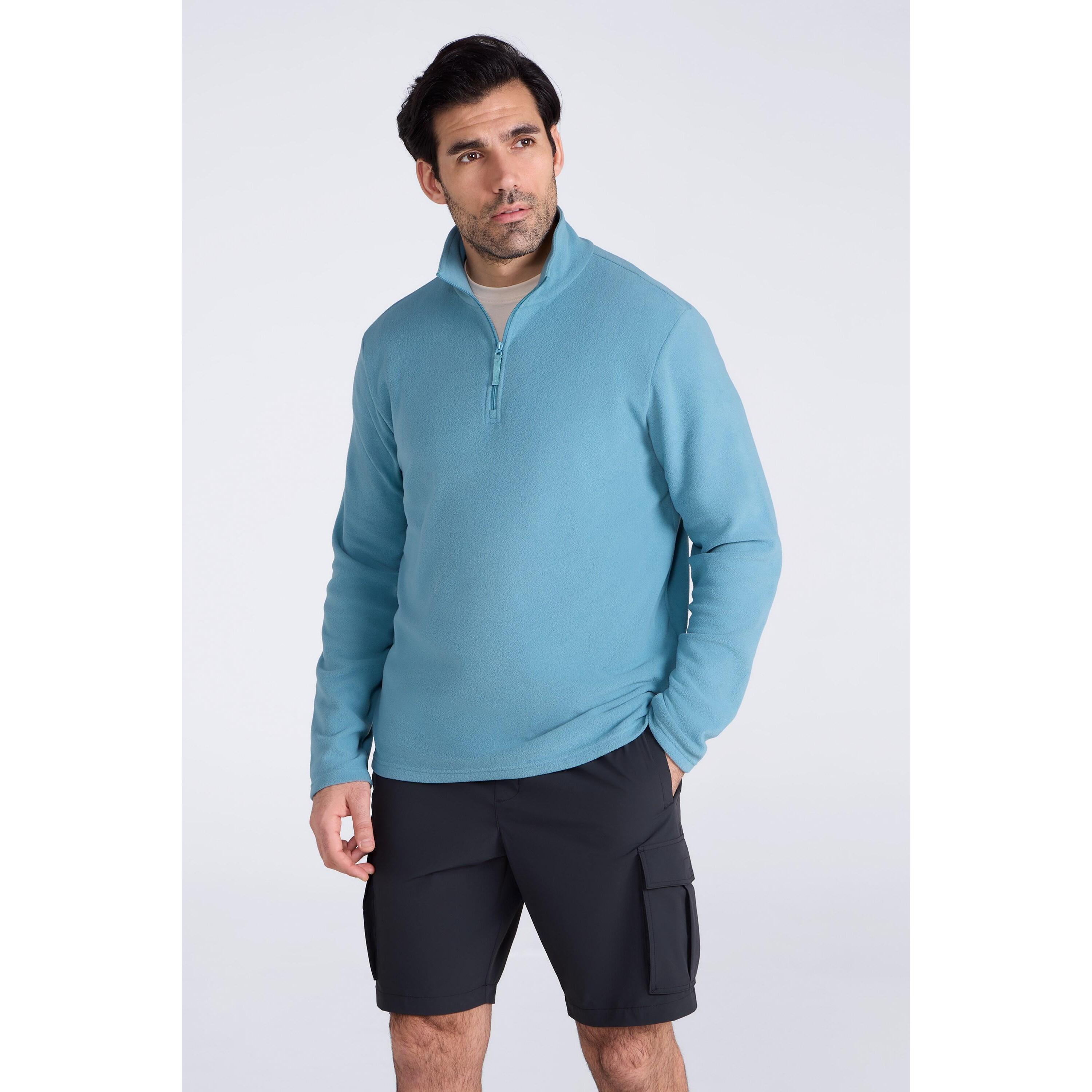 Mountain Warehouse Mens Camber II Camo Half Zip Fleece Top