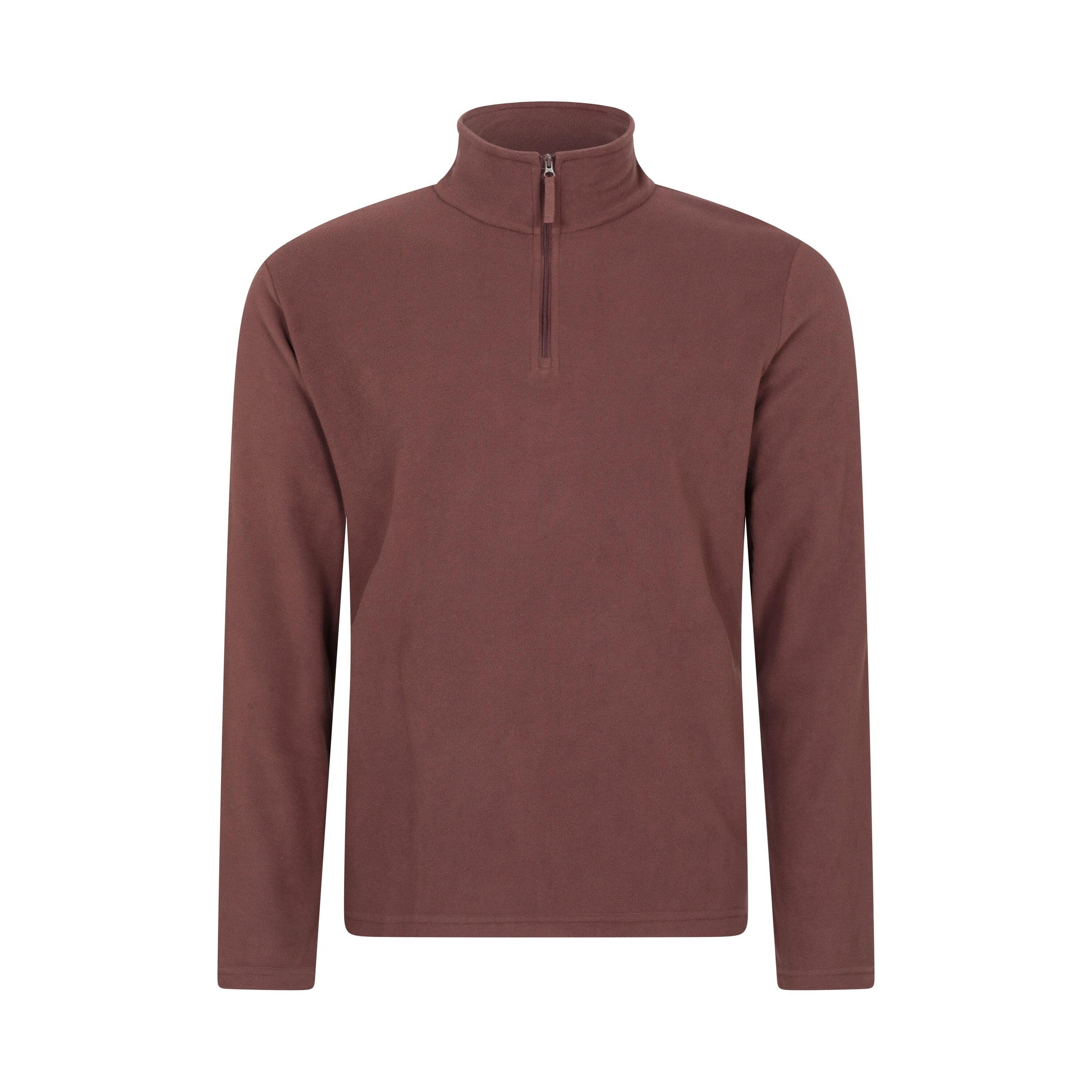 Mountain Warehouse Mens Camber II Camo Half Zip Fleece Top
