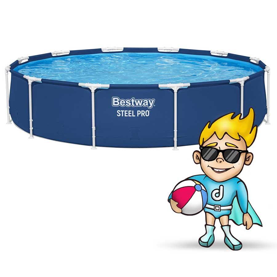 Piscina Natação Adulto Estrutura Aço 7 Em 1 2/7