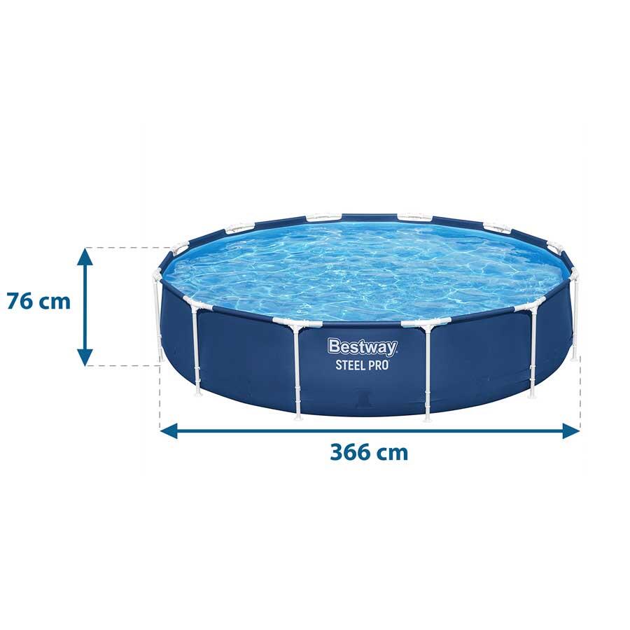 Piscina Natação Adulto Estrutura Aço 7 Em 1 7/7