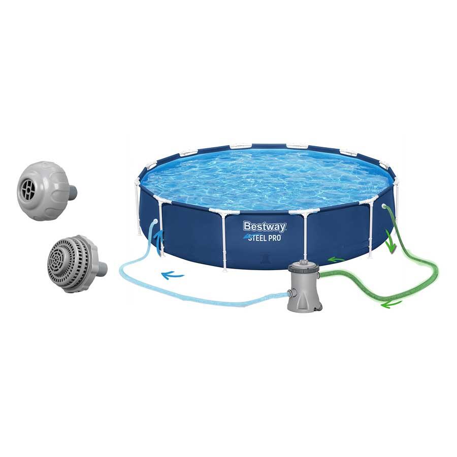 Piscina Natação Adulto Estrutura Aço 7 Em 1 4/7