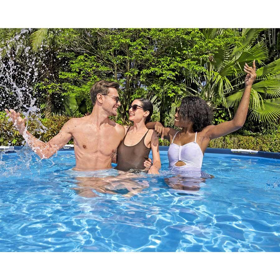 Piscina Natação Adulto Estrutura Aço 7 Em 1 6/7
