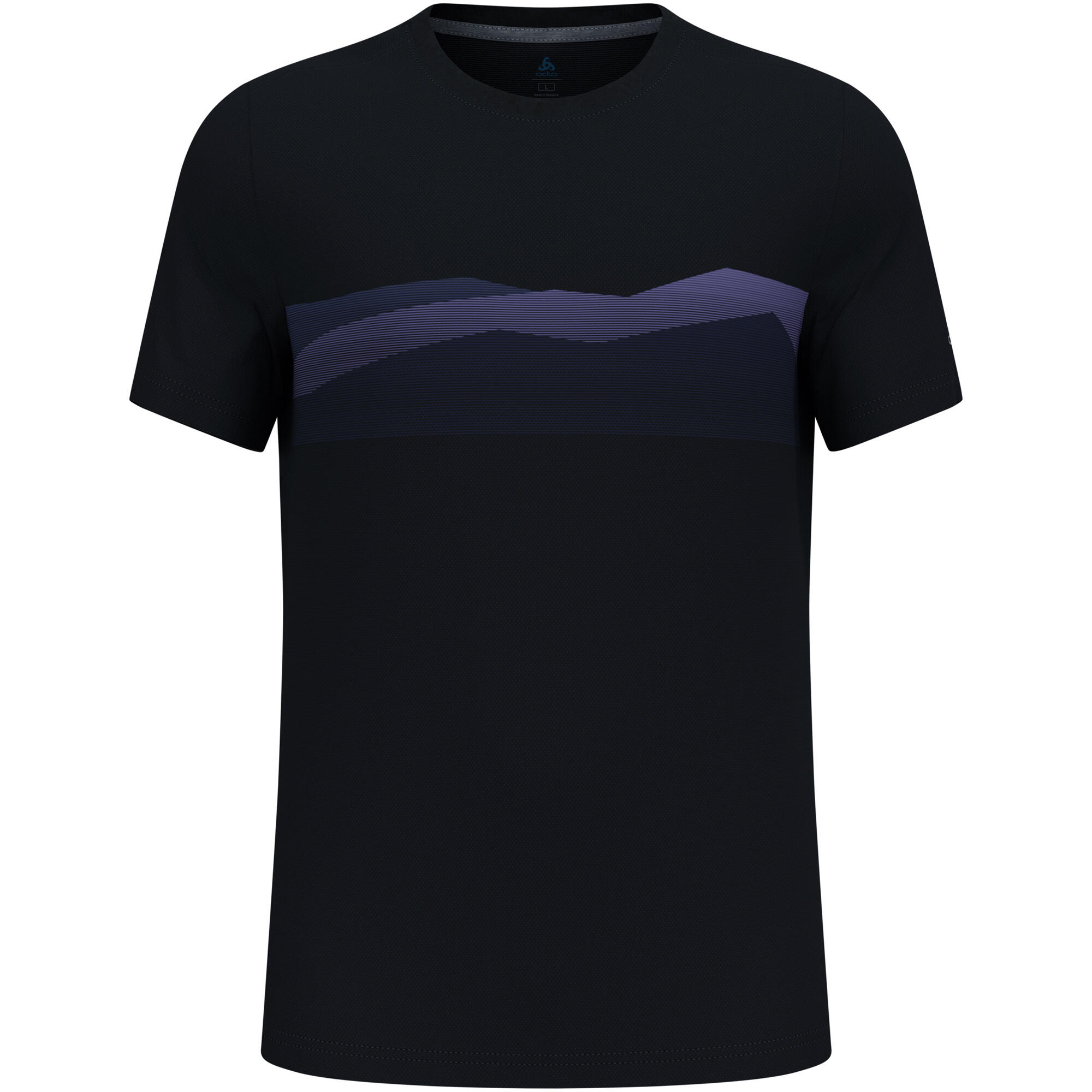 Odlo F-Dry Ridgeline Technisches T-Shirt Schwarz/Violett 4/5