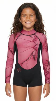 Mädchen Shorty Neoprenanzug 2 mm mit langen Ärmeln