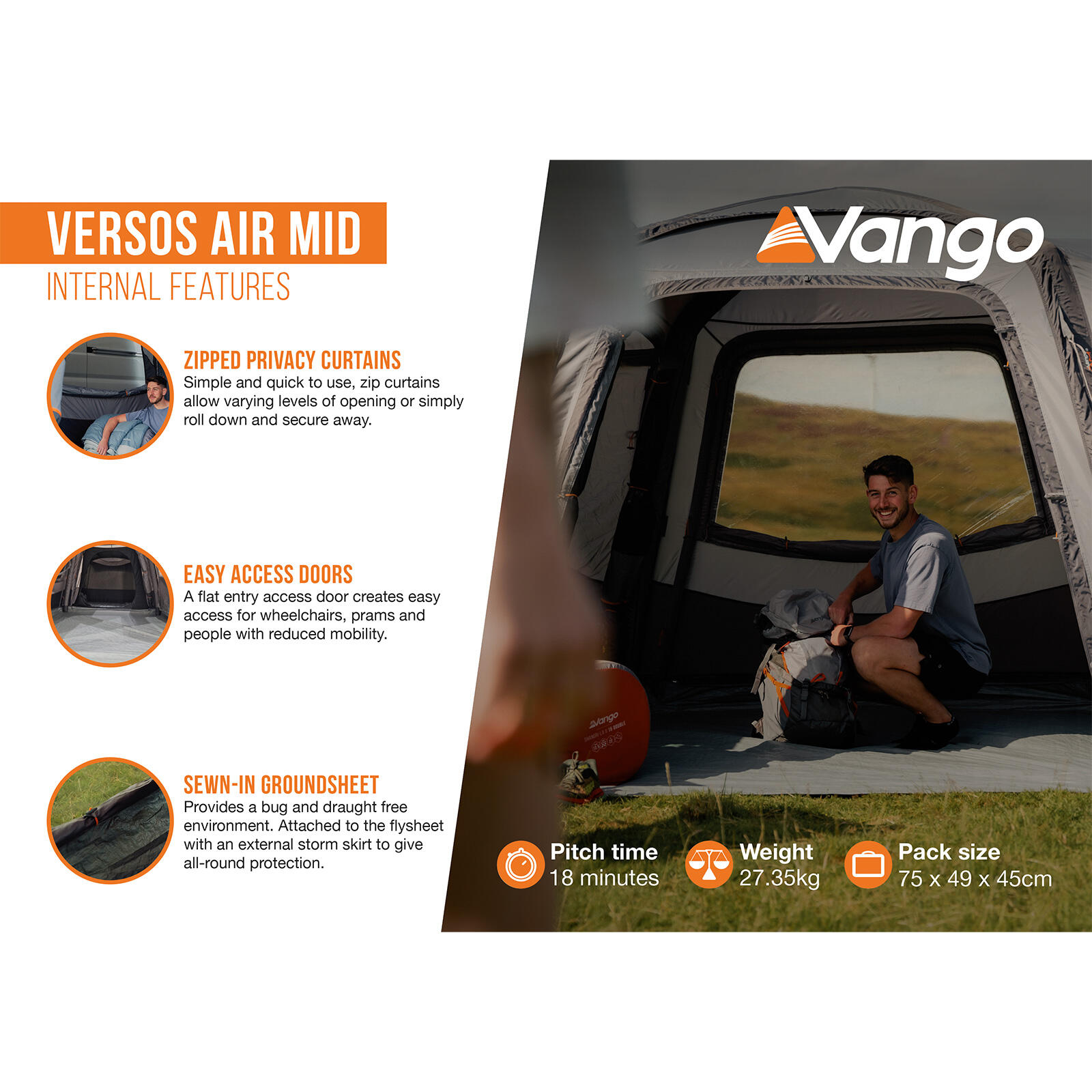 Namiot rodzinny Versos Air Mid