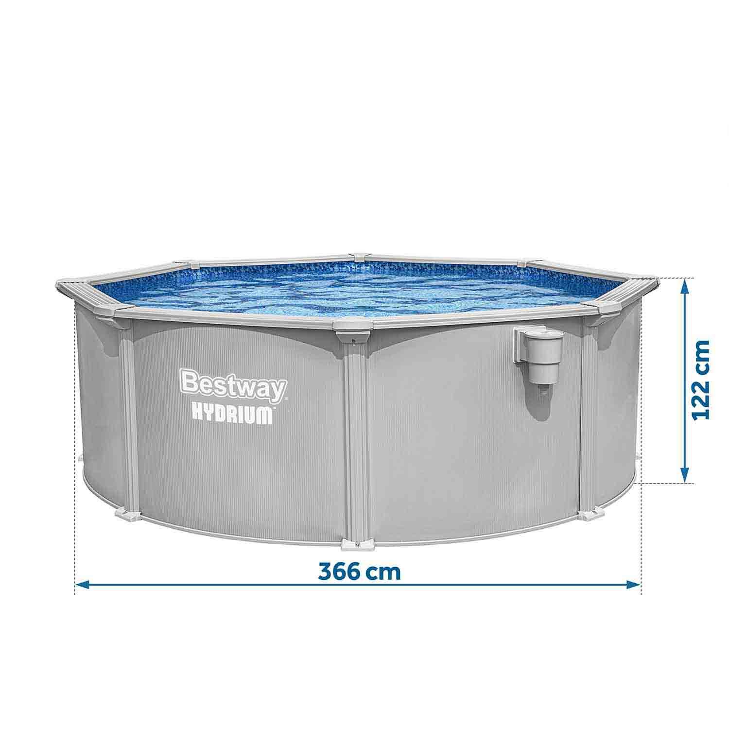 Piscina removível de aço redondo Bestway Hydrium Ø366 x 122 cm 7/7