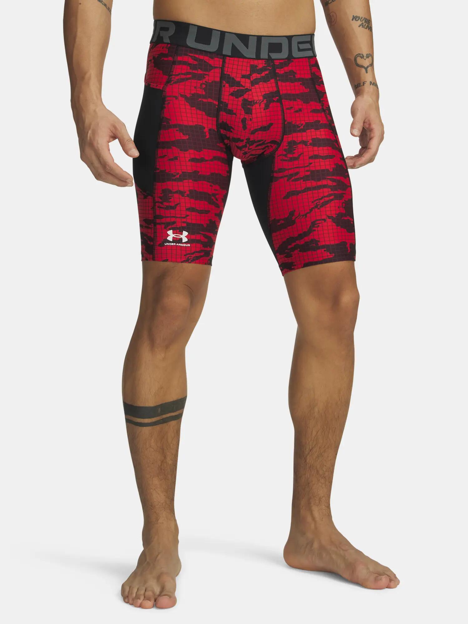 Férfi rövidnadrág Under Armour UA HG Printed Lng Short-BLK 1/3