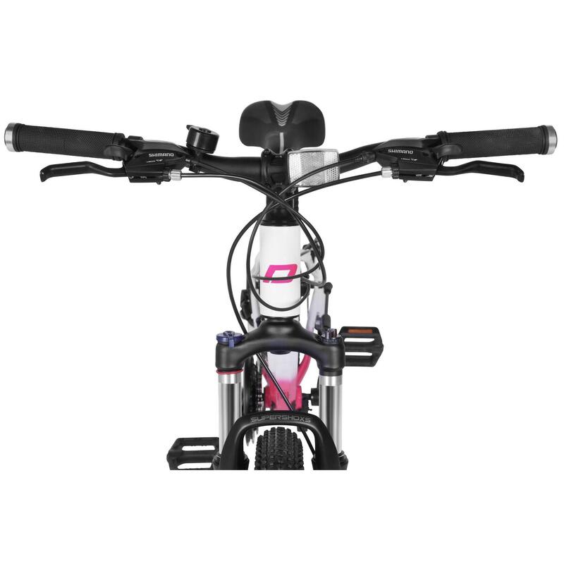 Bicicletă copii 24" Davi Bella Elite aluminiu Shimano 21 viteze 130-160 roz