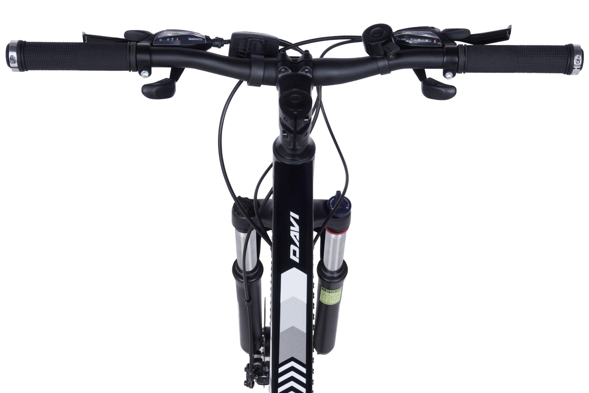 Kinderfiets 24″ Davi Montaro aluminium 21 versnellingen 130-160 zwart/wit 3/7