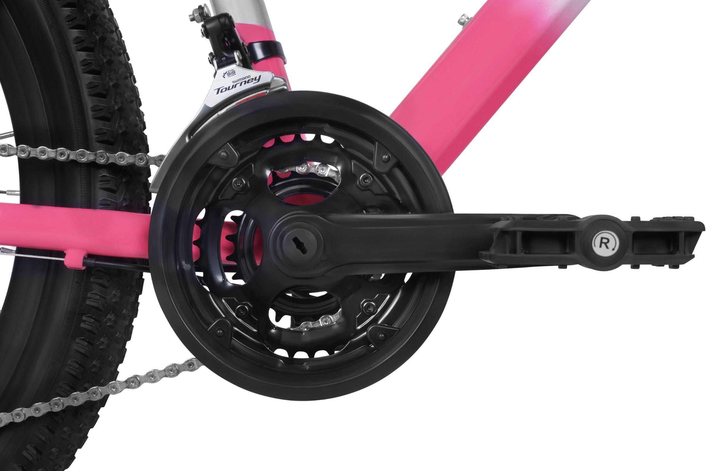 Vélo enfant 24″ Davi Bella aluminium 21 vitesses 130-160 rose/blanc 7/7