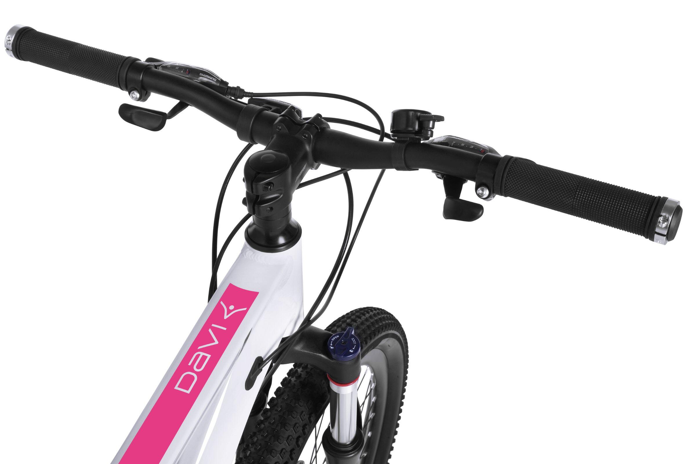 Vélo enfant 24″ Davi Bella Pro aluminium 21 vitesses 130-160 blanc/rose 4/7