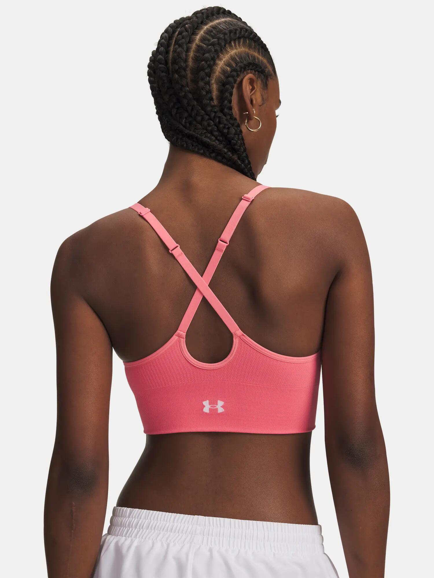 Női melltartó Under Armour Vanish Seamless Low Bra-PNK 2/3