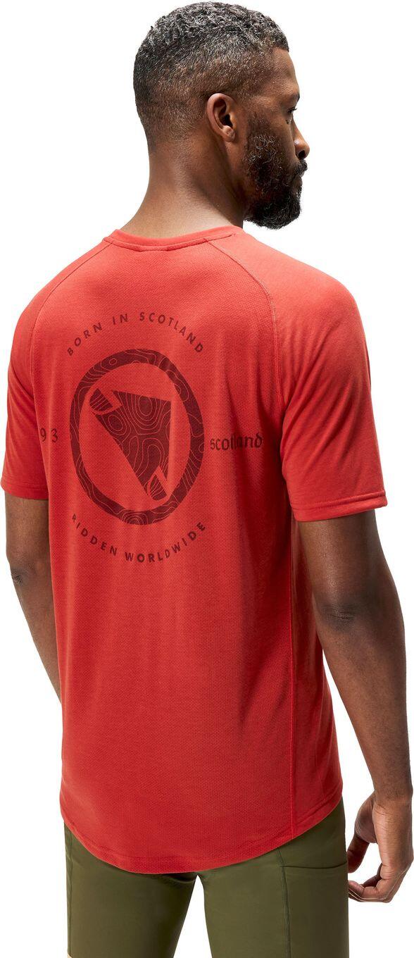 T-Shirt Technique Endura Loop Rouge Homme 3/6