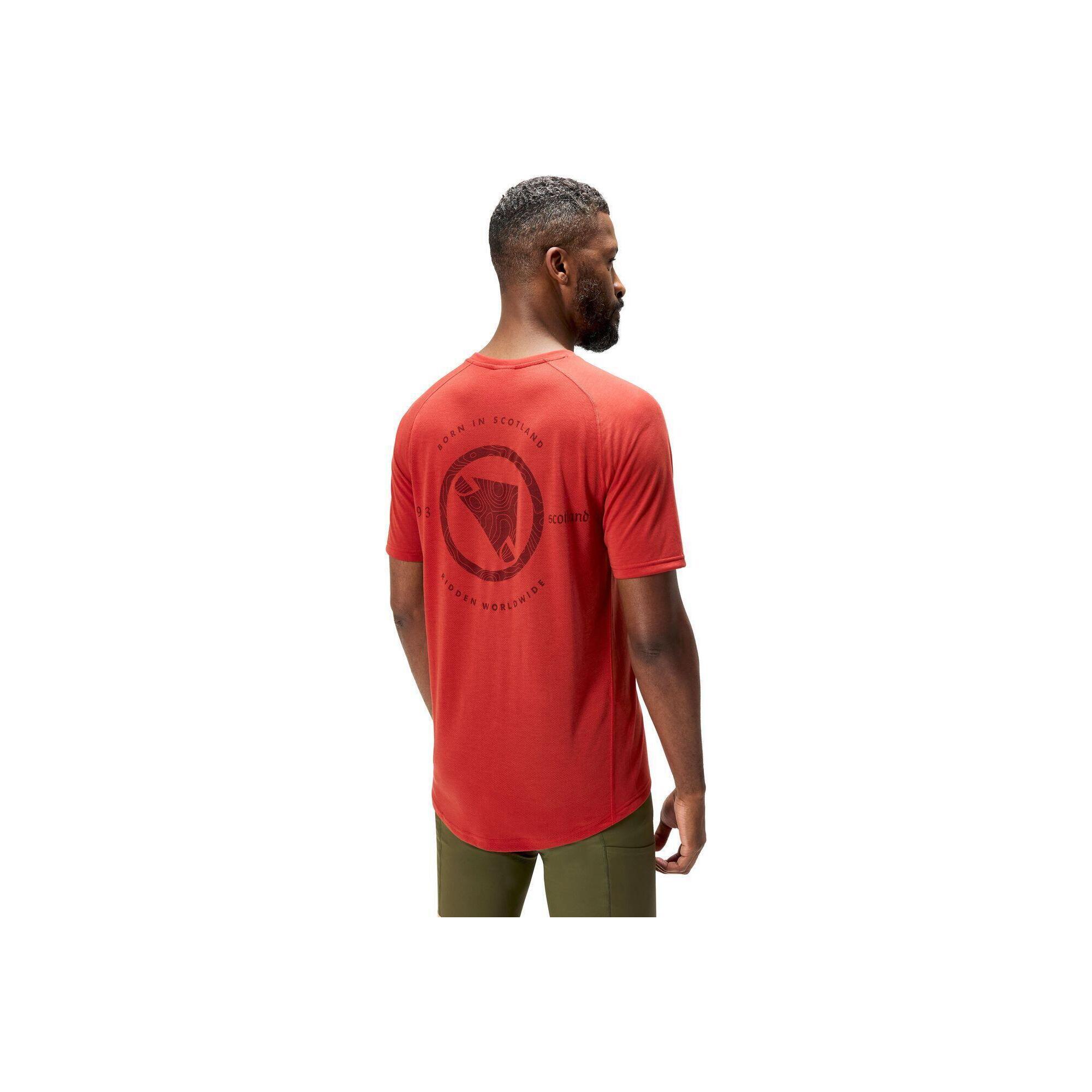 Endura Loop Tricou Tehnic Maneci Scurte Brick Red