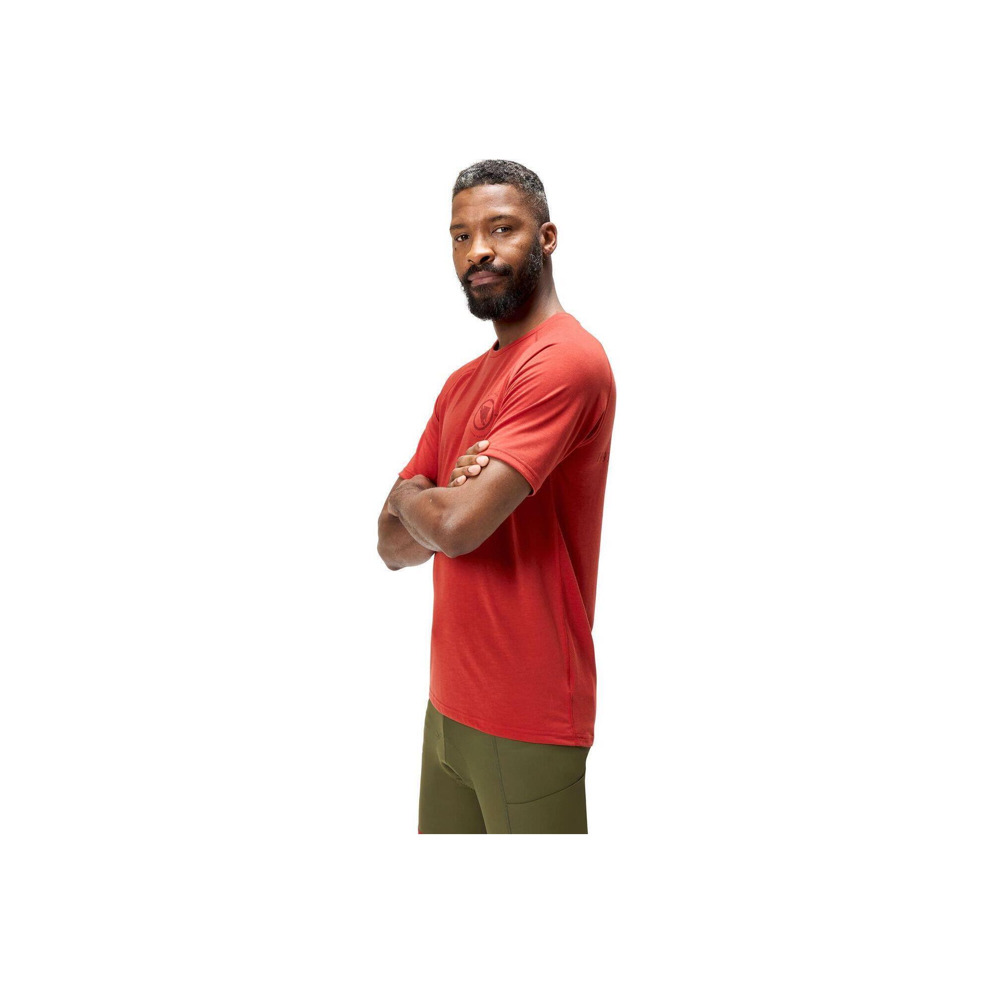 Endura Loop Tricou Tehnic Maneci Scurte Brick Red