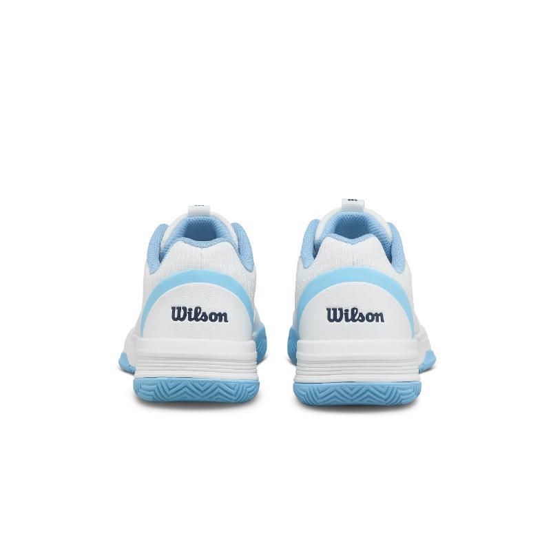 Zapatillas Wilson Courtglide Blanco Celeste Mujer 3/5