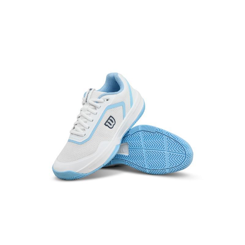 Zapatillas Wilson Courtglide Blanco Celeste Mujer 5/5