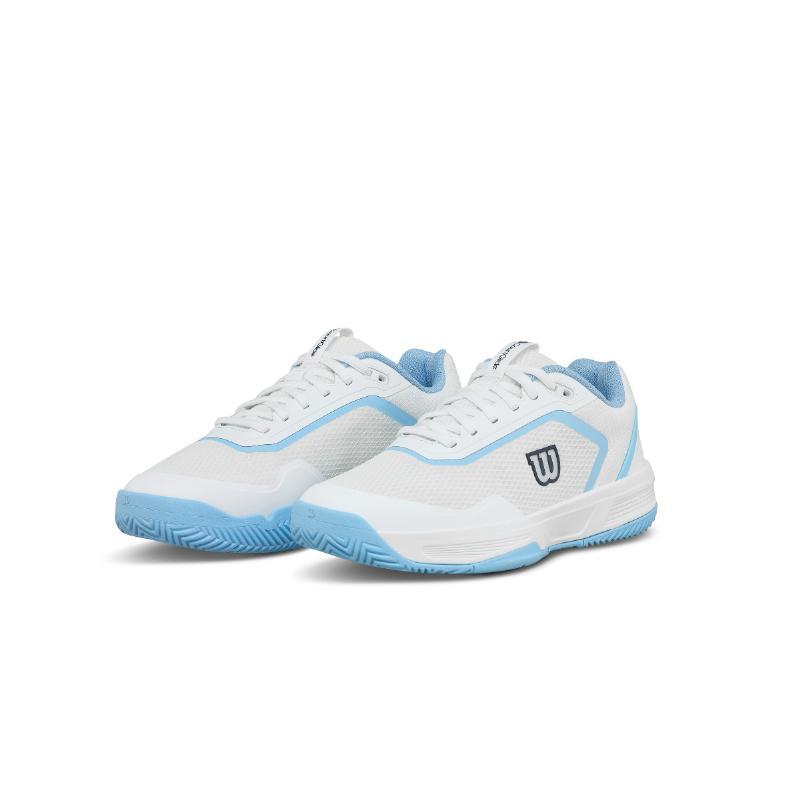 Zapatillas Wilson Courtglide Blanco Celeste Mujer 4/5
