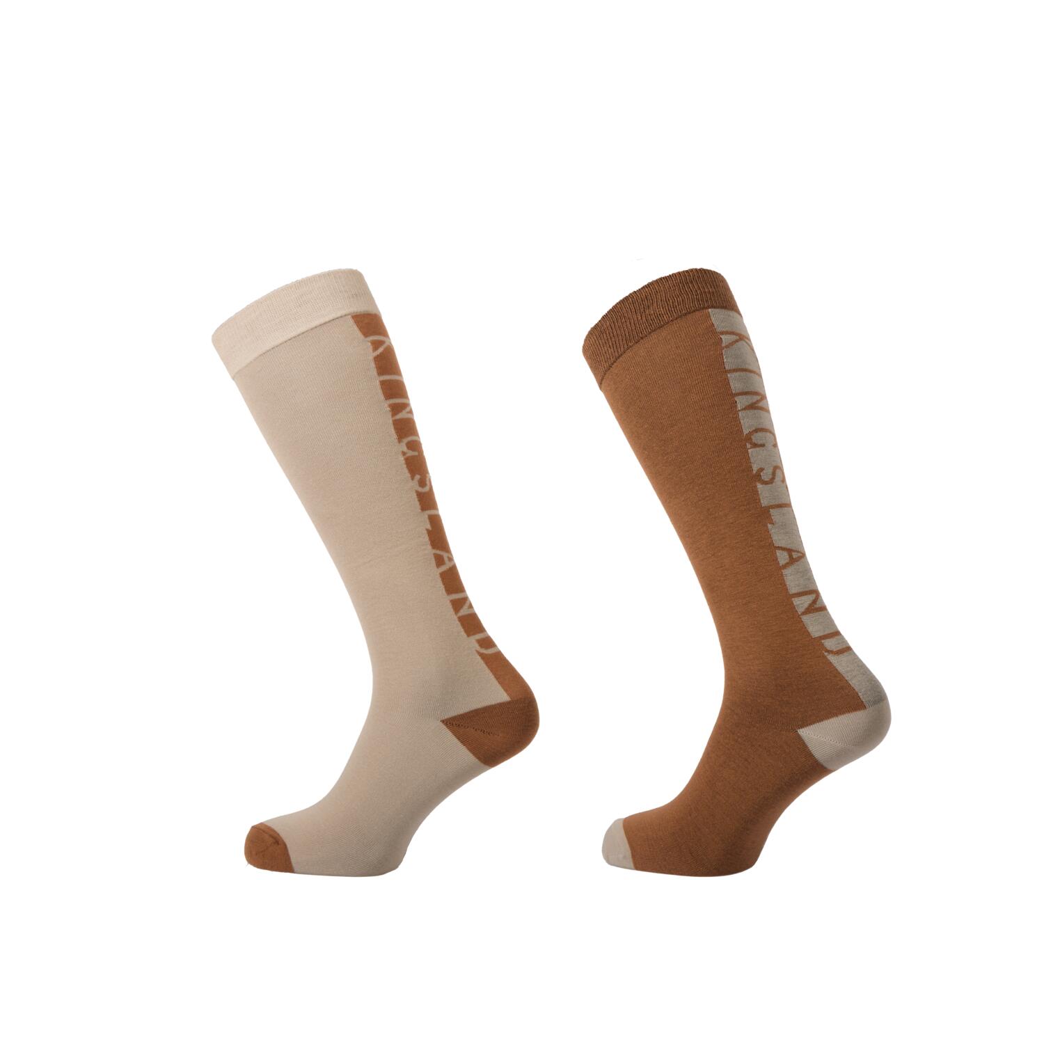 KLMELINDA COOLMAX SOCKEN BEIGE COBBLESTO (2X) 1/1