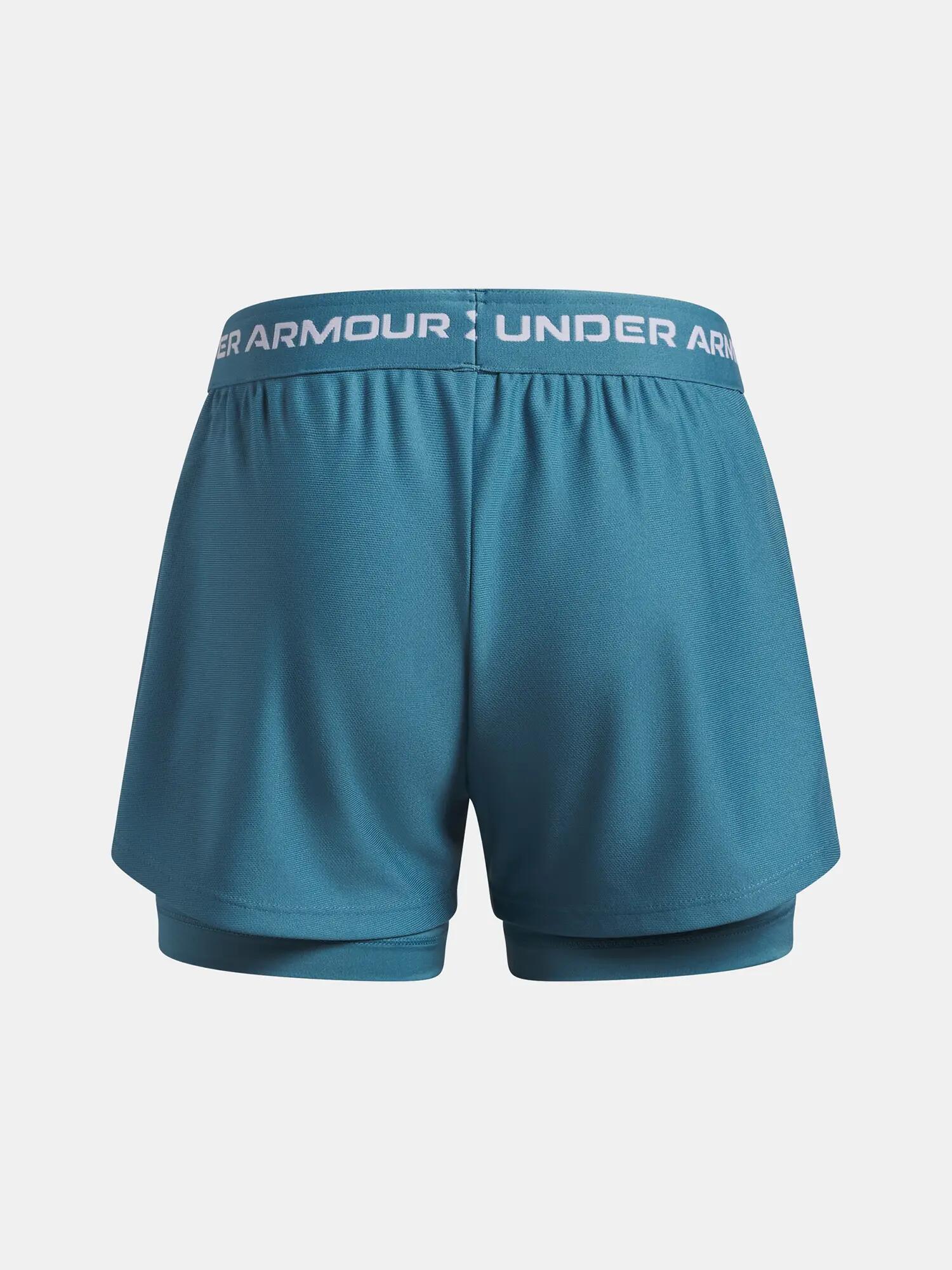 Pantalones cortos mujer Under Armour UA Tech Play Up 2n1 2/2