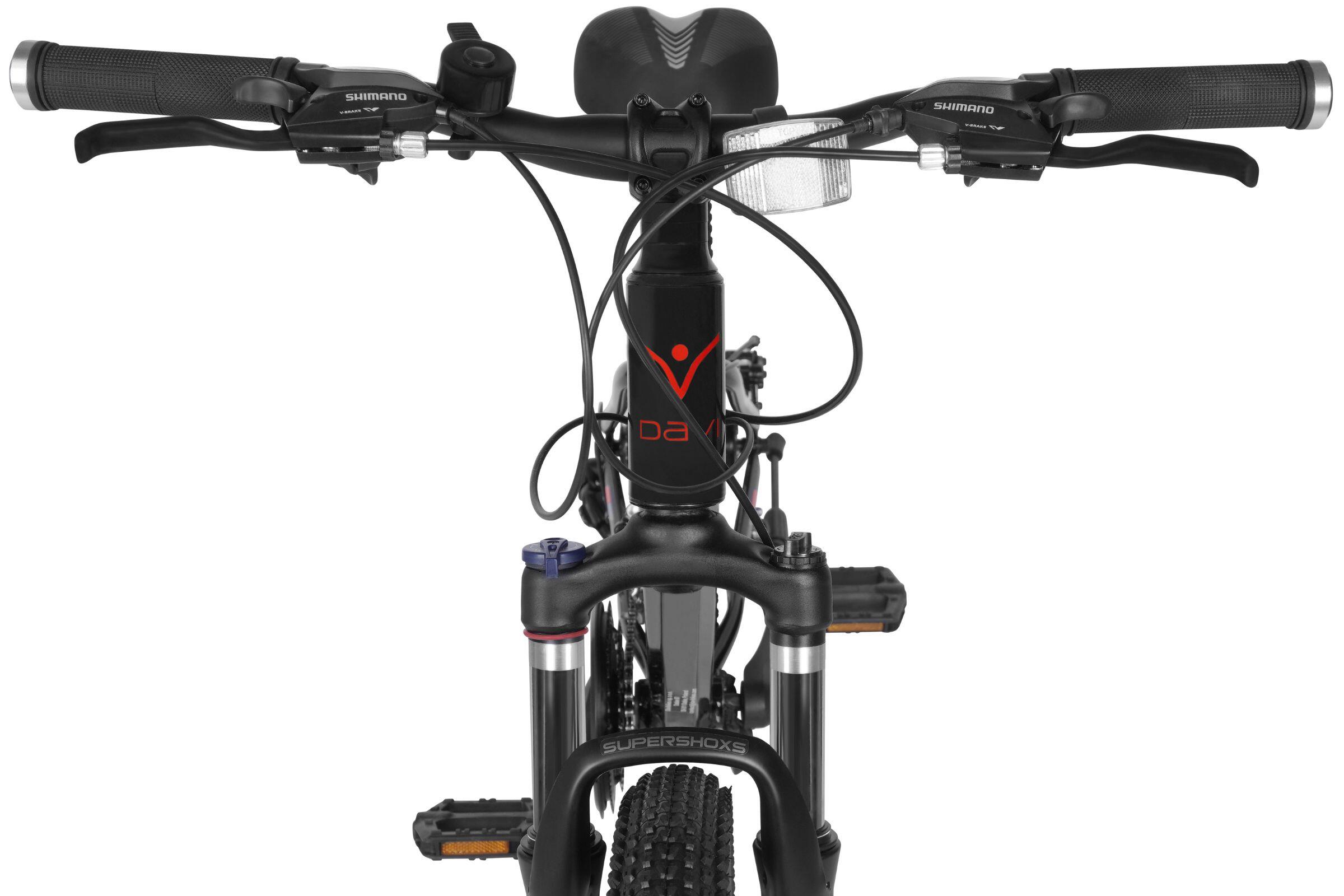 Kinderfiets 24″ Davi Montaro Pro aluminium 21 versnellingen 130-160 rood 3/7