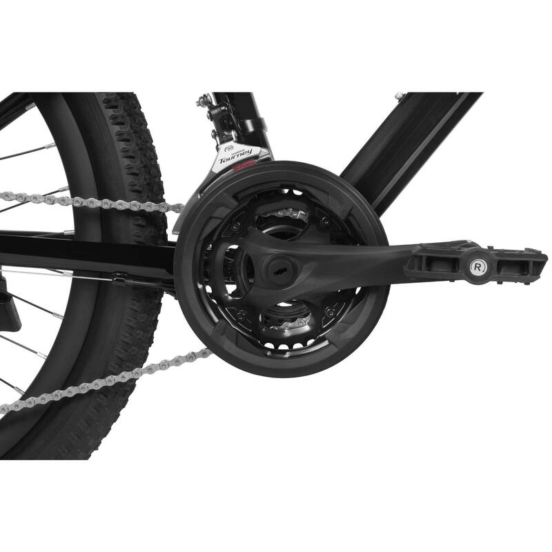 Bicicleta copii Davi Montaro Aluminiu, 24", 130-160 cm, 21 viteze, Roşu/Negru