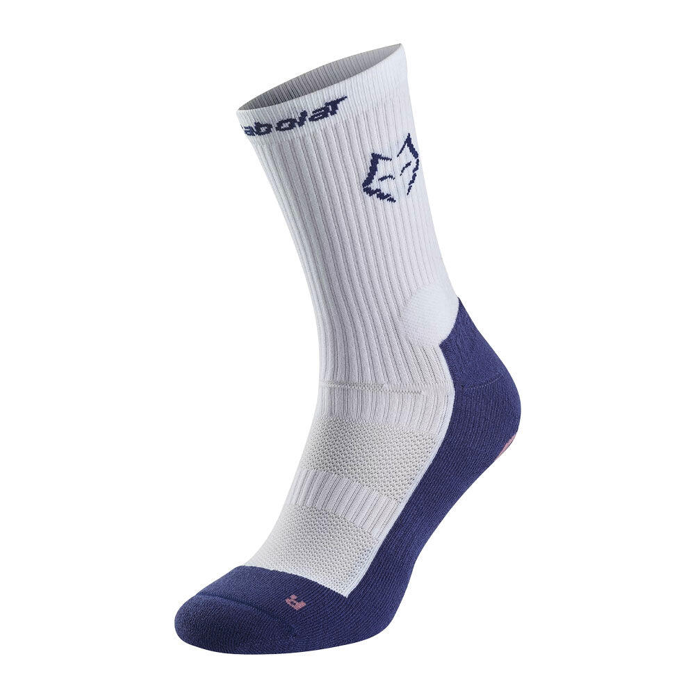 Babolat Mid-Calf Socks Lebron White/Estate Blue (1X)