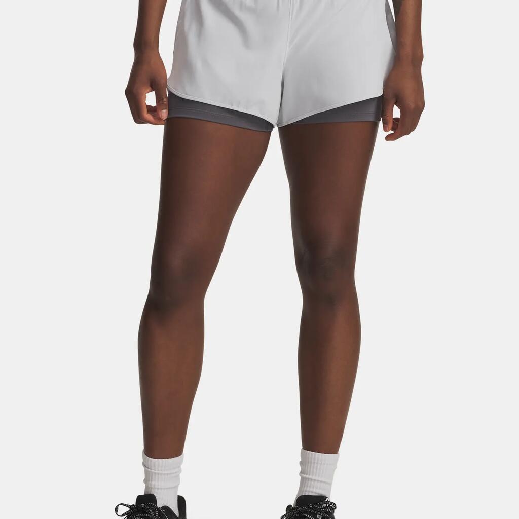 Дамски къси панталони Under Armour UA Launch Pro 3in 2in1 Shorts-GRY