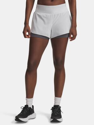 Dames korte broek under armour ua launch pro 3in 2in1 shorts-gry
