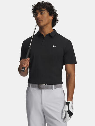 Polo de golf Under Armour T2G Piqué pour homme, noir
