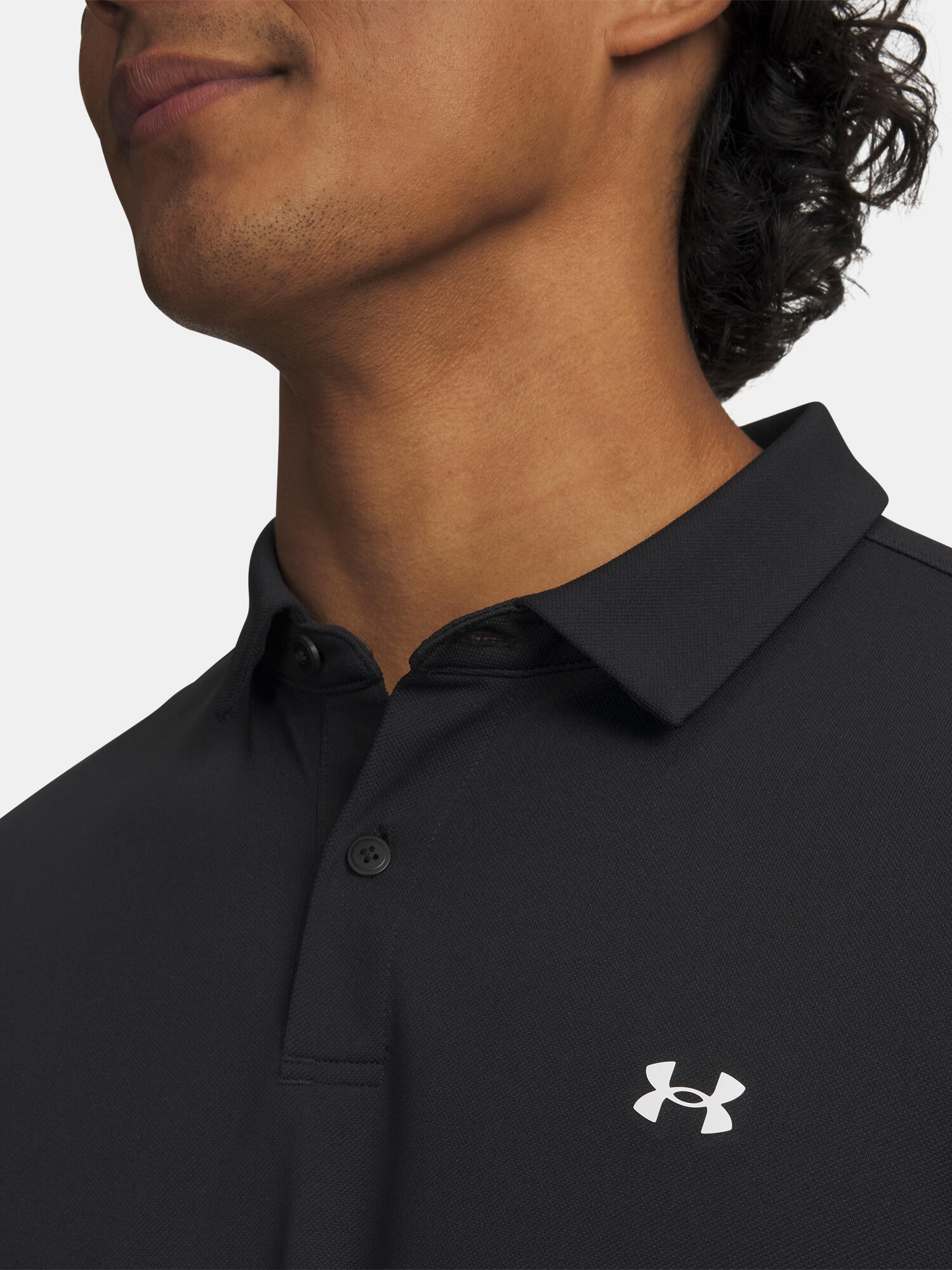 Polo de golf Under Armour T2G Piqué pour homme, noir 3/3