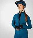 Damen Langarm Softshelljacke SingleTrack Blau 5/7