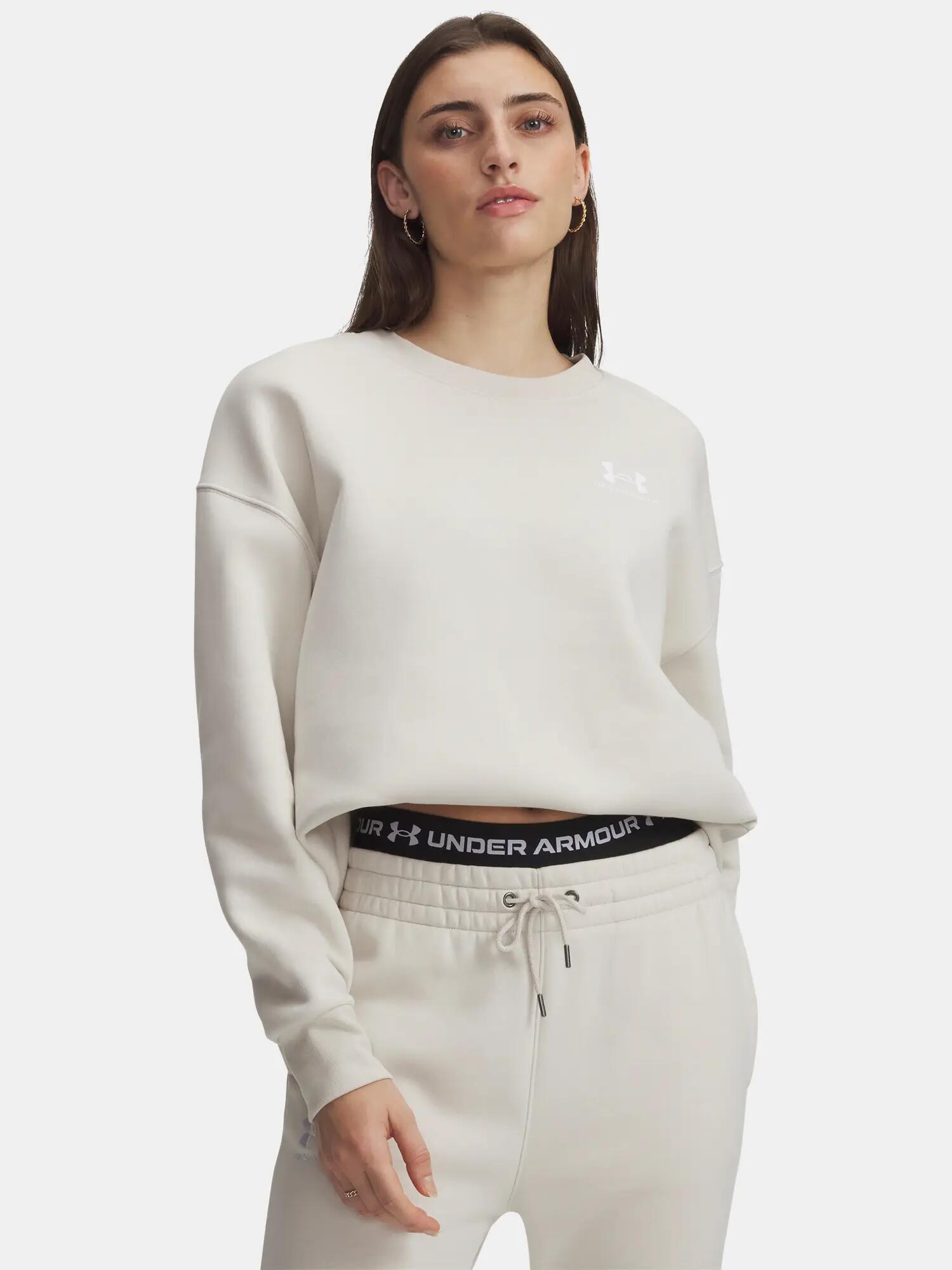 Női pulóver Under Armour UA Icon Fleece OS Crew 1/3