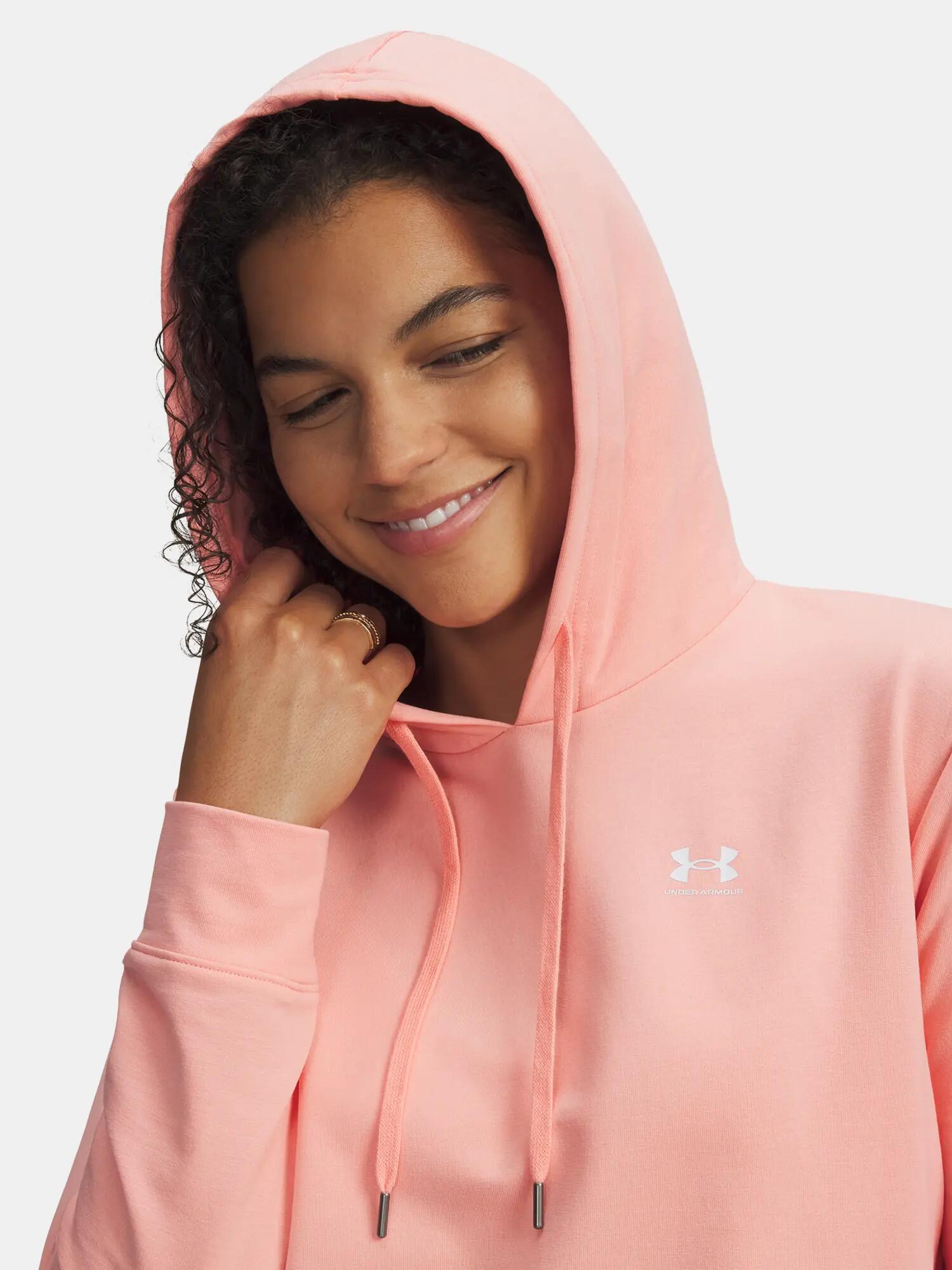 Női pulóver Under Armour Sport Terry Hoodie-PNK 3/3