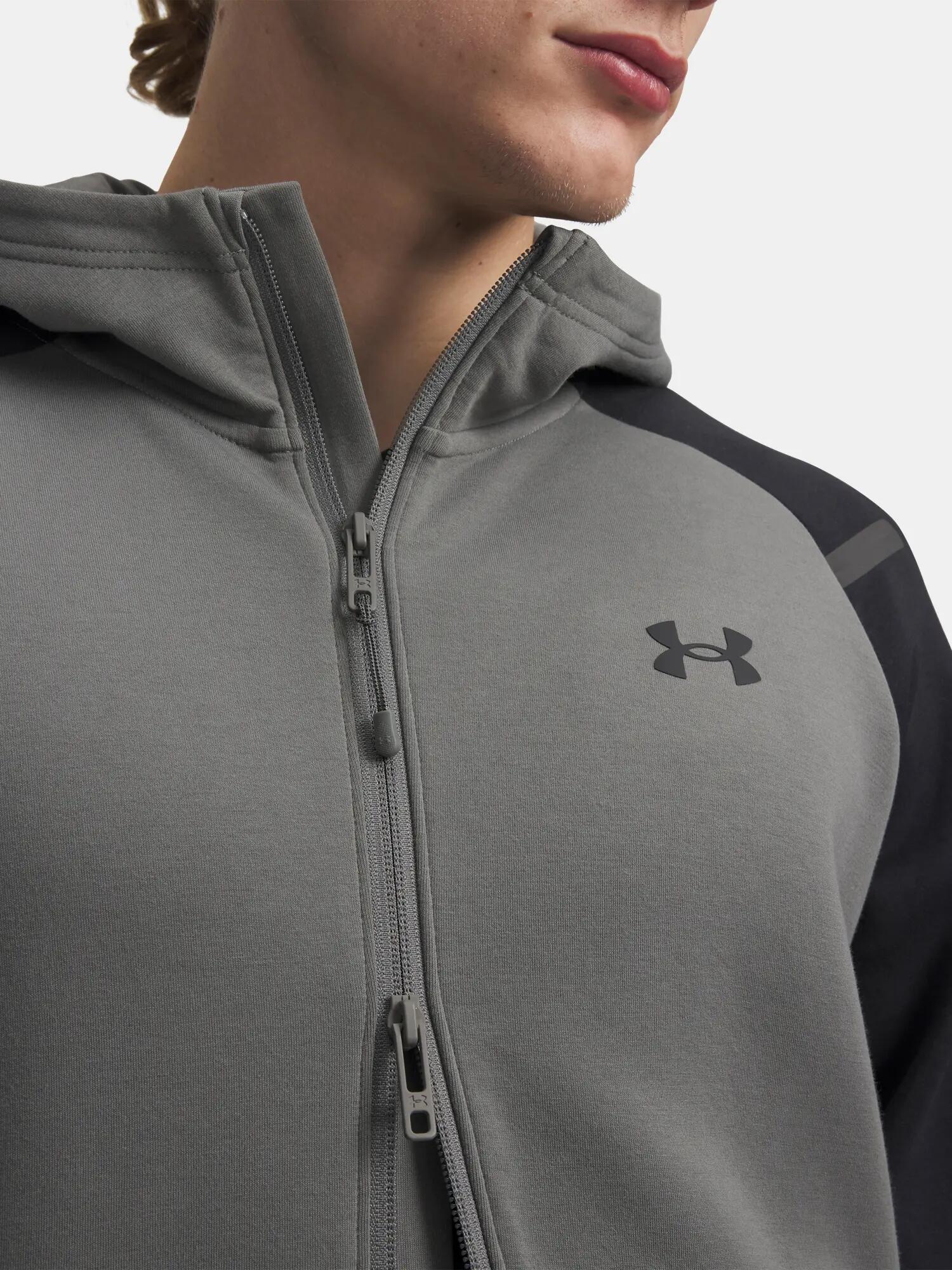 Férfi pulóver Under Armour UA Unstoppable Flc FZ HD EU-GRN 3/3