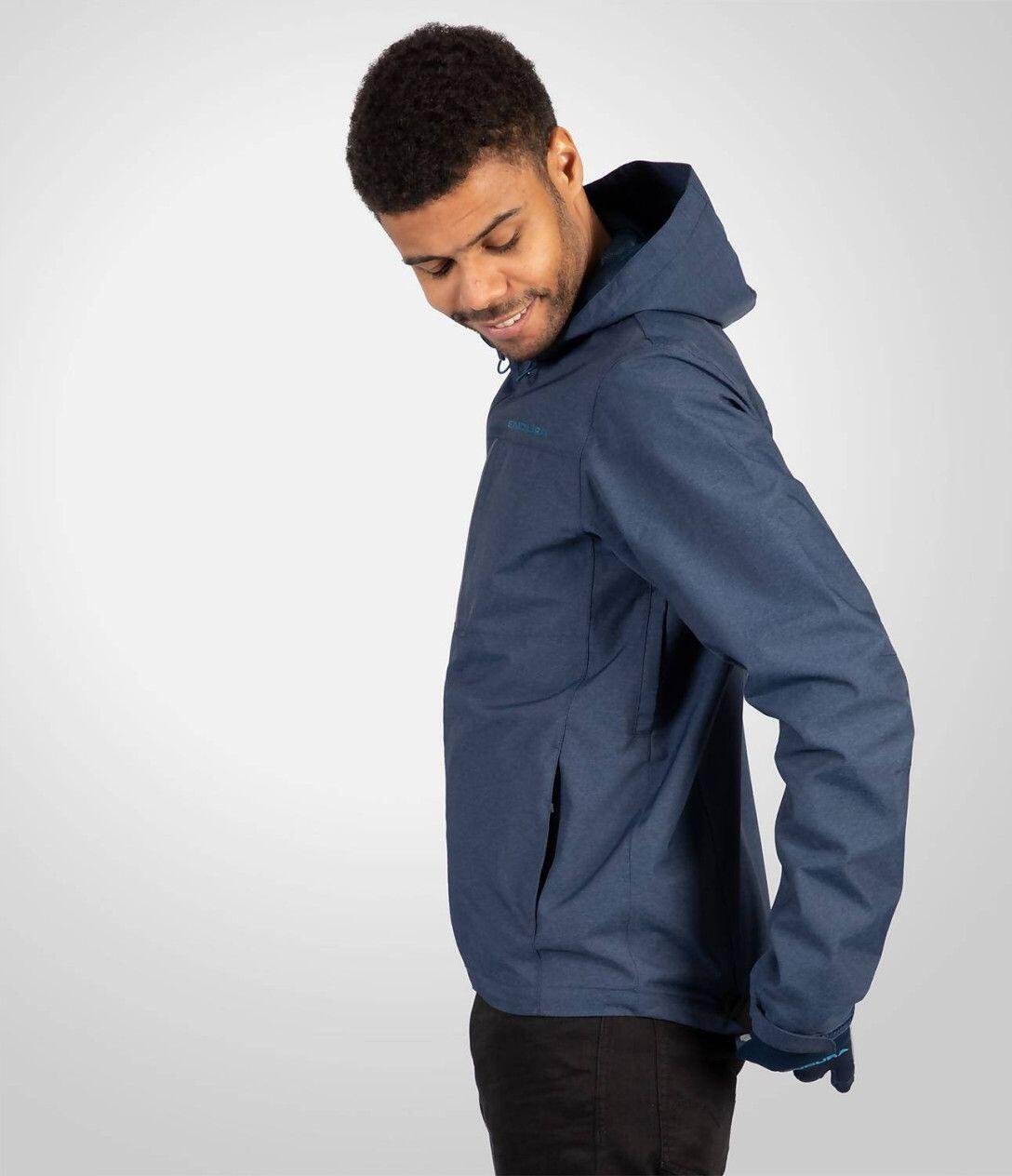 Wasserdichte Jacke Endura Hummvee Marineblau 5/7