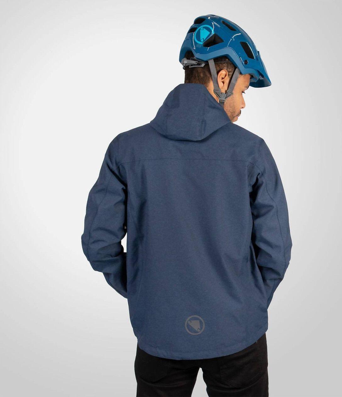 Wasserdichte Jacke Endura Hummvee Marineblau 4/7