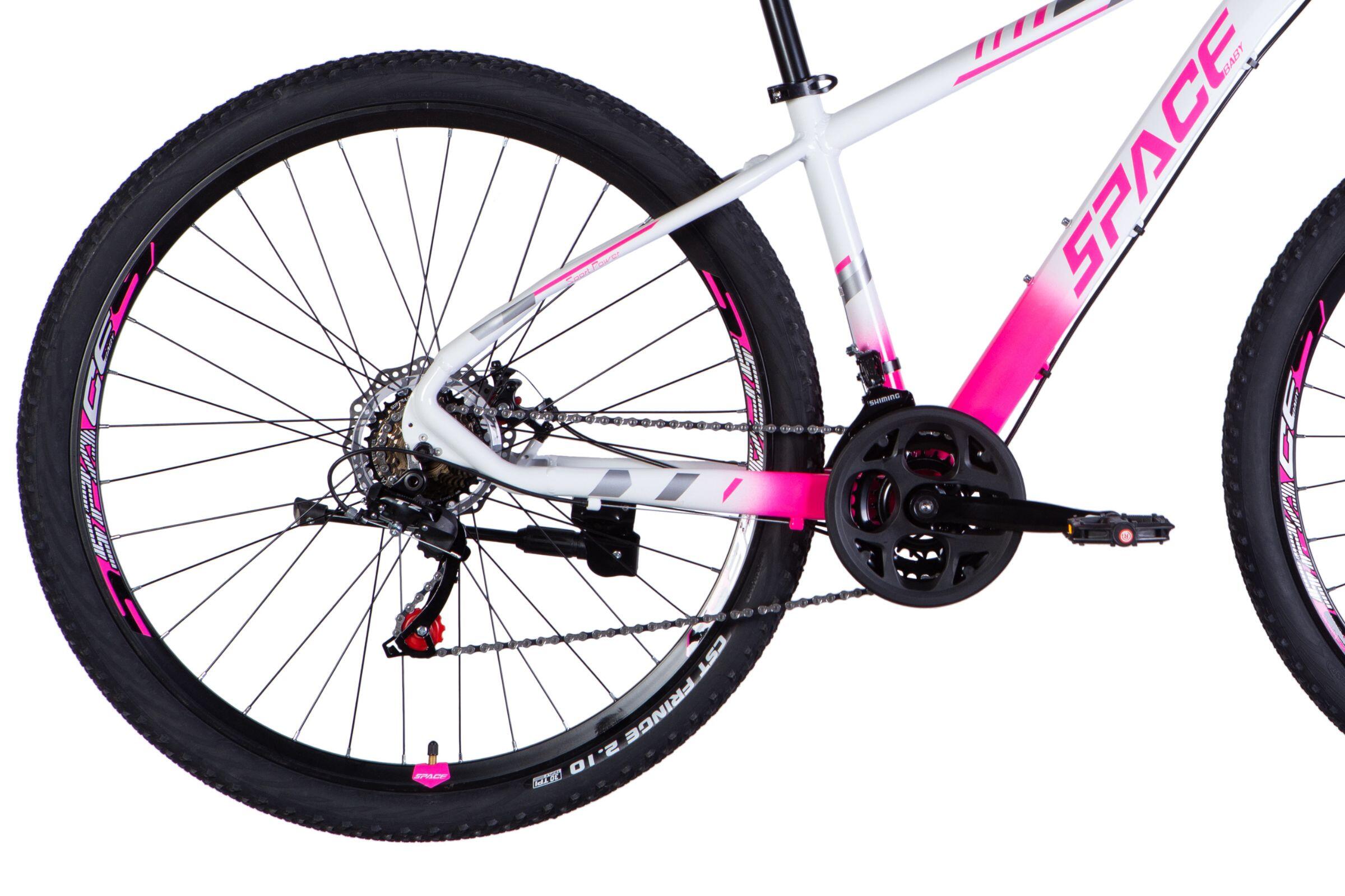 MTB 26" Mercury Ultra alluminio 21 velocità 145-170 bianco/rosa 5/5
