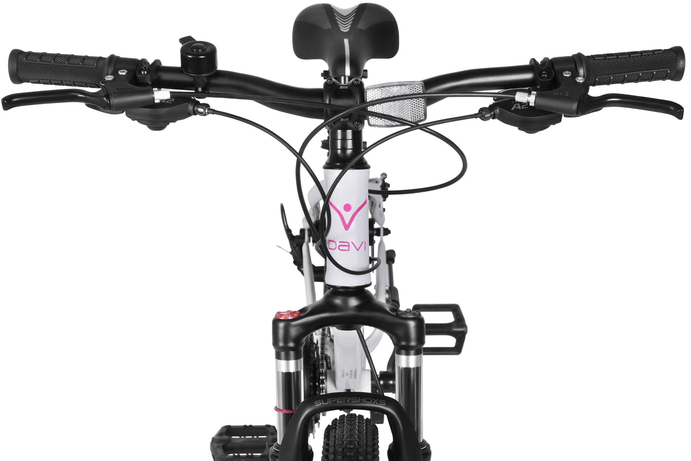 MTB 26″ Davi Bonita Aluminium 21 Gänge 145-170 Weiß/Rosa 3/7