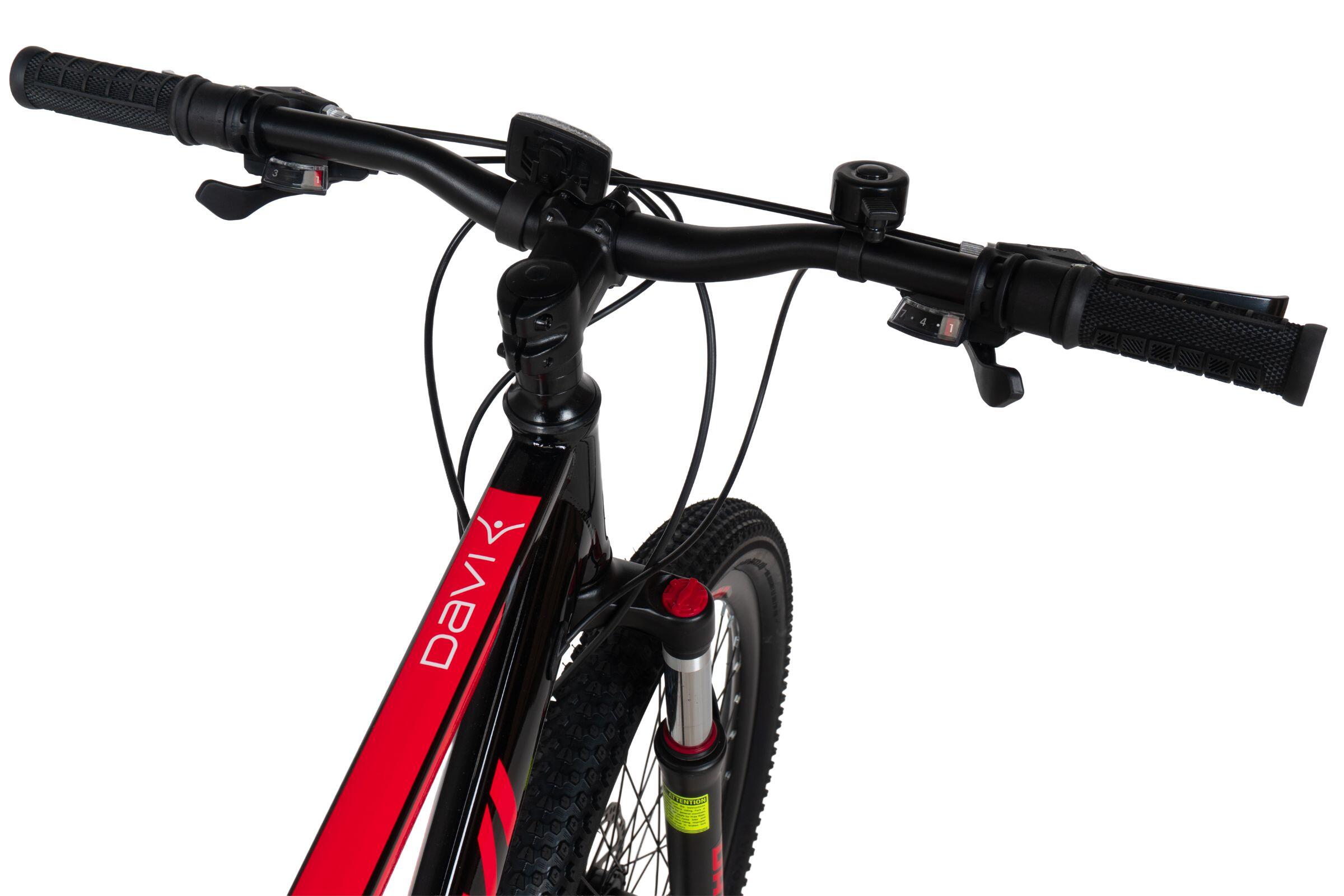 Rower górski MTB Davi Terrano Pro 26", 145-170 cm, 21 biegów, czarny/czerwony 4/7