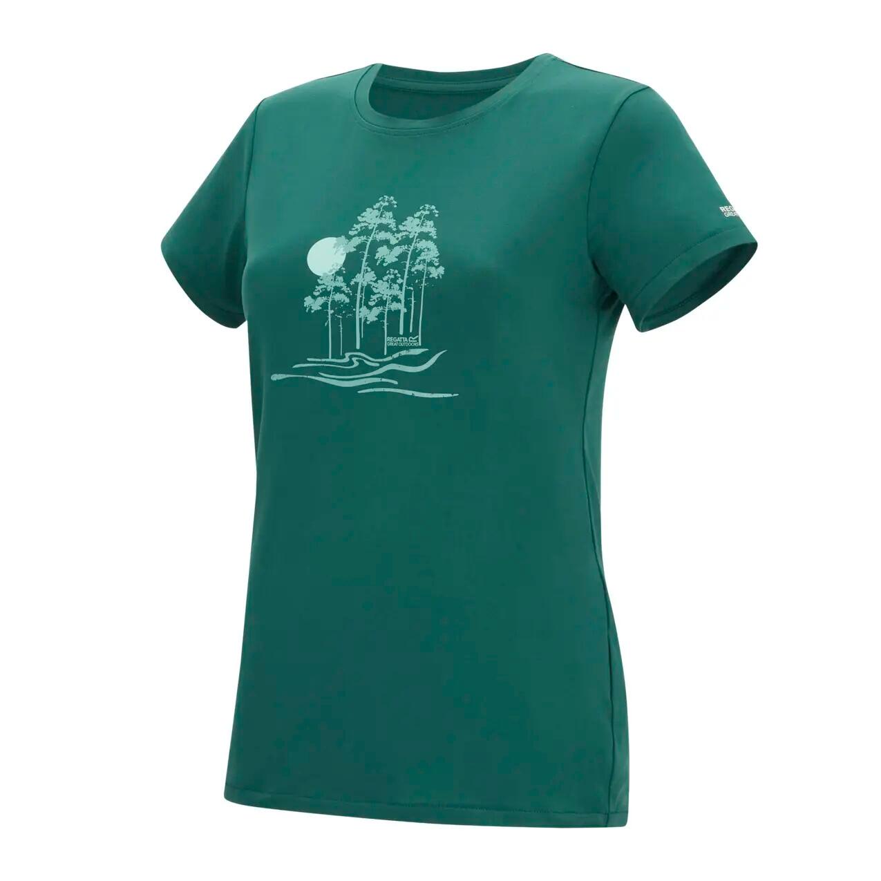 T-shirt stretch femme Regatta Fingal 3/4
