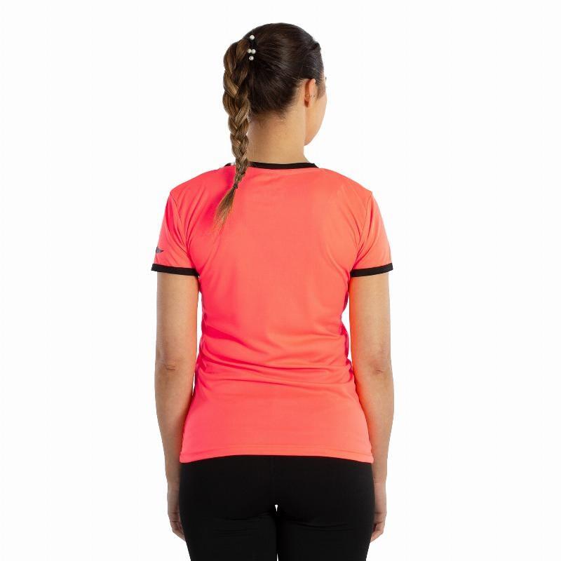 Camiseta Softee Galaxy Coral Fluor Negro Mujer 3/5