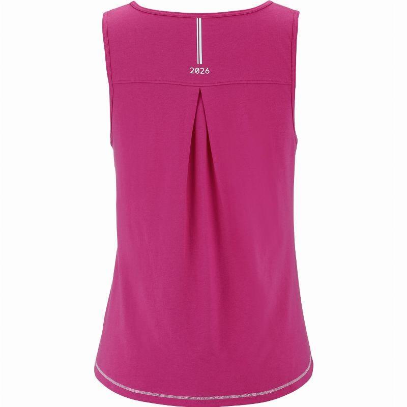 Camiseta Babolat Exercise Cotton Rosa Oscuro Mujer 3/5
