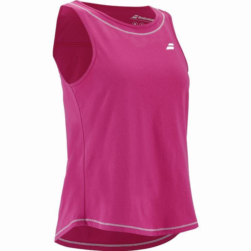 Camiseta Babolat Exercise Cotton Rosa Oscuro Mujer 2/5