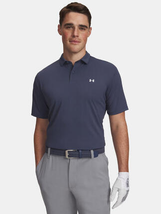 Polo de golf Under Armour T2G Piqué pour homme, gris