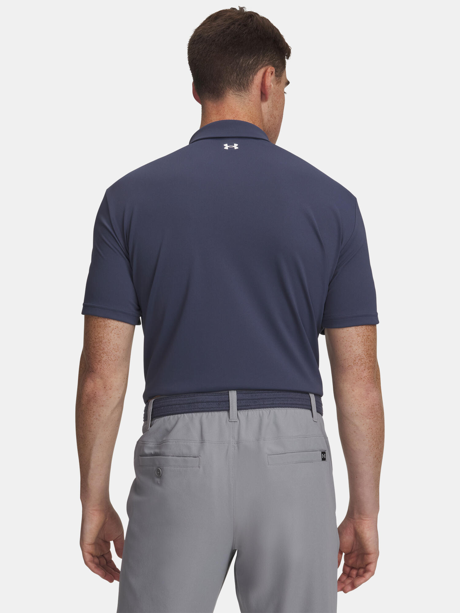 Polo de golf Under Armour T2G Piqué pour homme, gris 2/3