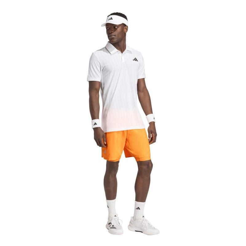Shorts Laranja Adidas Club 2 em 1 4/5