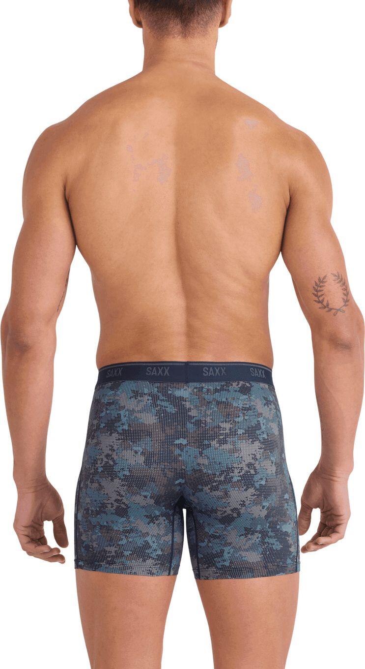 Saxx Quest Quick-Dry Mesh Brief Fly Boxershorts Zwart/Camo Heren (Set van 2) 3/4