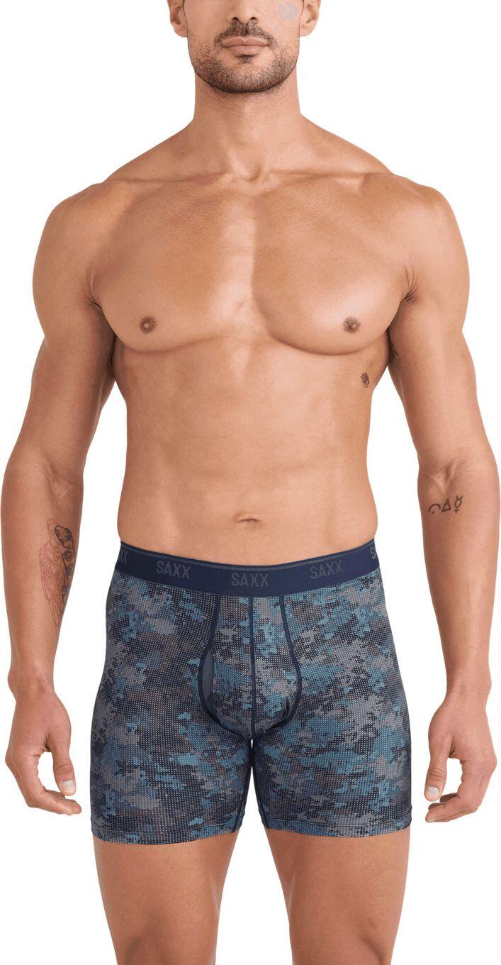 Saxx Quest Quick-Dry Mesh Brief Fly Boxershorts Zwart/Camo Heren (Set van 2) 2/4