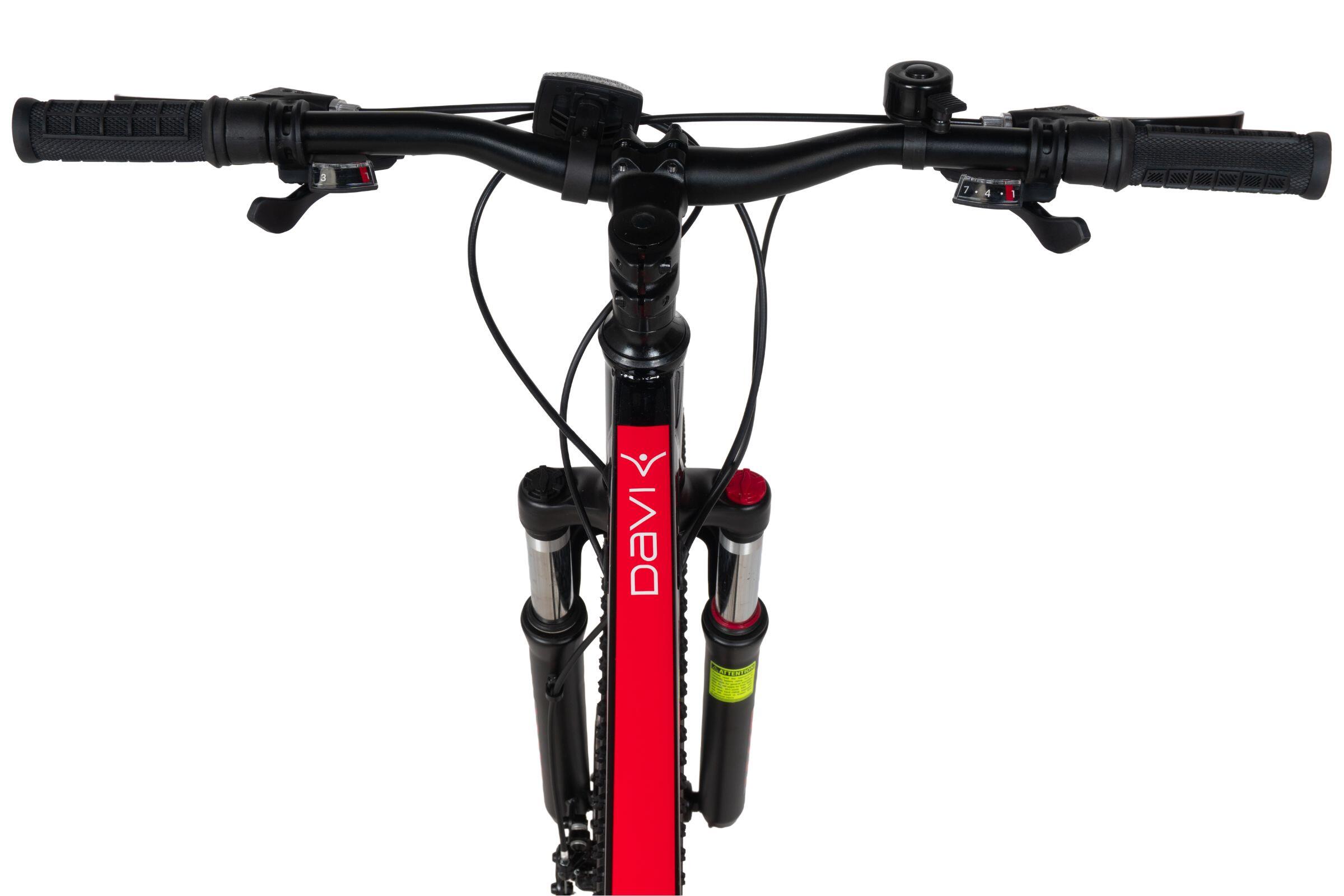 Rower górski MTB Davi Terrano Pro 26", 145-170 cm, 21 biegów, czarny/czerwony 5/7